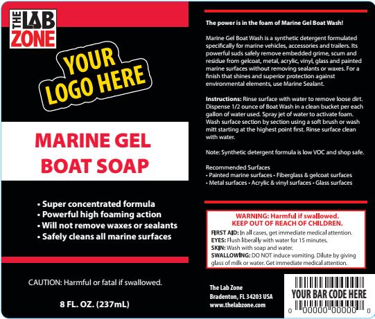 Marine Gel Boat Wash The power is in the foam of Marine Gel Boat Wash! Marine Gel Boat Wash is a synthetic detergent formulated specifically for marine vehicles, accessories and trailers.