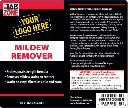 Mildew Remover Mildew Remover makes mildew disappear! Mildew Remover is a professional strength formula that removes mildew on contact. Even the toughest stains are no match for Mildew Remover.