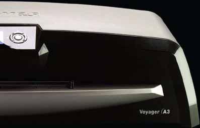 FUTURE OF LAMINATING The Voyager A3 Laminator 100% Jam Free Ultimate jam-free laminating when using Fellowes branded pouches Hot Swap Always ready to use - regardless of pouch thickness AutoLam