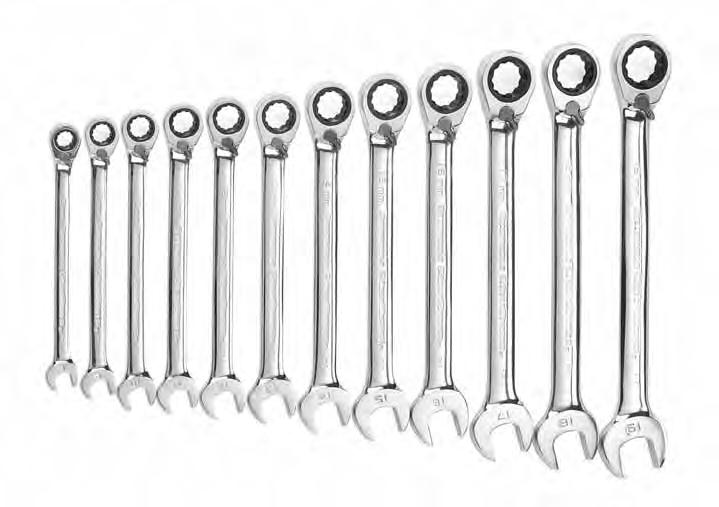 WRENCHES Reversible Ratcheting Wrench 9620D - 12 Pc.