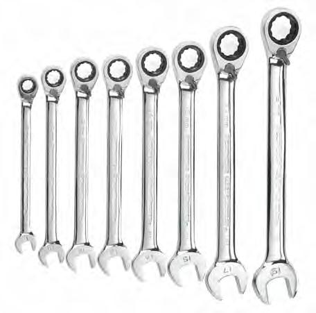 Combination Ratcheting Wrench 9619 19 mm Reversible Combination Ratcheting Wrench 9533DD - 8 Pc.