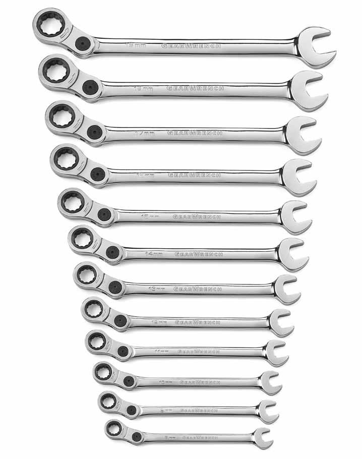 WRENCHES Indexing Ratcheting Wrenches 85488-12 Pc.