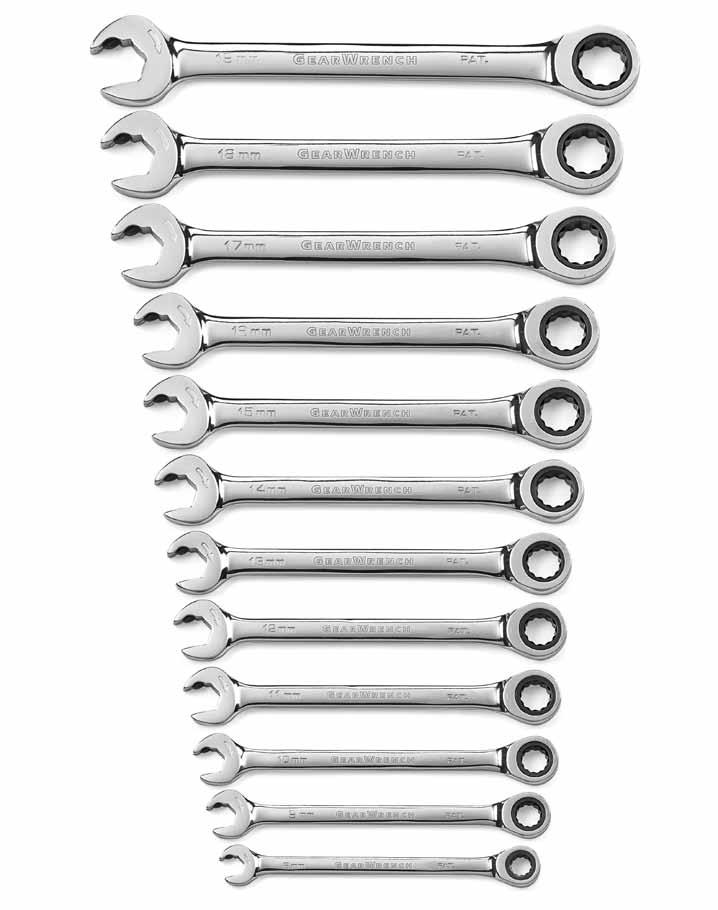 WRENCHES Open End Ratcheting Wrenches 85597-12 Pc.