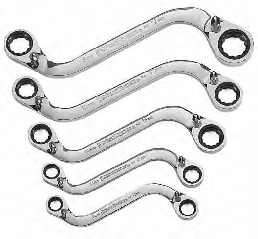 WRENCHES S-Shape Ratcheting Wrenches 85299-5 Pc.