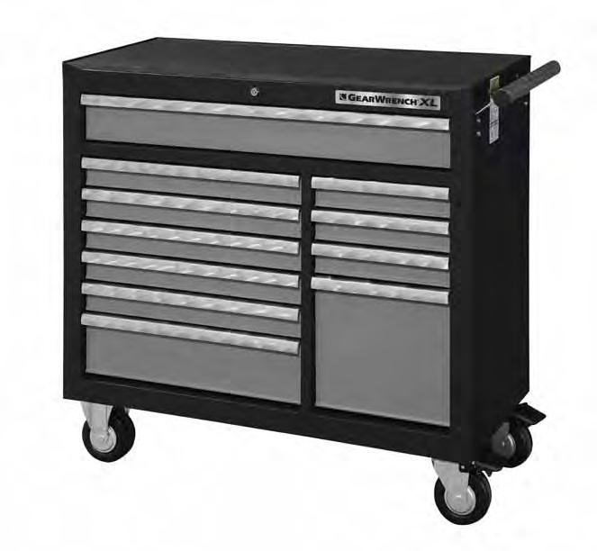 TOOL STORAGE 83156-42 /1066mm 8 Drawer Chest Width Depth Height Weight (lbs) 41 18-1/4 20-1/2 160 7814 Storage Cubic Inch Drawer Dimensions Width Depth Height 4 Drawers 22-1/2 15-1/2 2-1/4 88 4