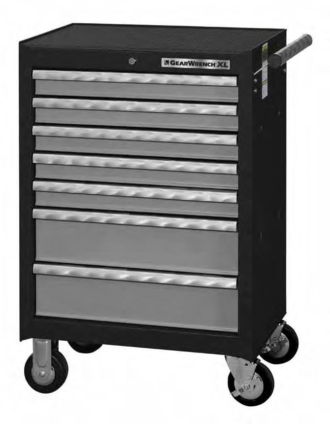 TOOL STORAGE 83155-26 /660mm 7 Drawer Roller Cabinet Width Depth Height Weight (lbs) Load Wt.