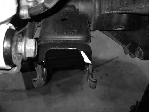 If working on a JK with front axle alignment eccentric bolts at the axle, mark the cam position for reference later. 19.