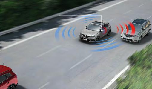 Easy Park Assist * Renault Megane s parking assistance system measures the parking space with its 12 ultrasonic sensors