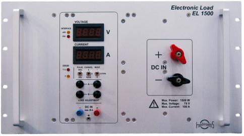 Accessories EL 1500 Electronic Load The electronic load enables the controllable loading of the fuel cell