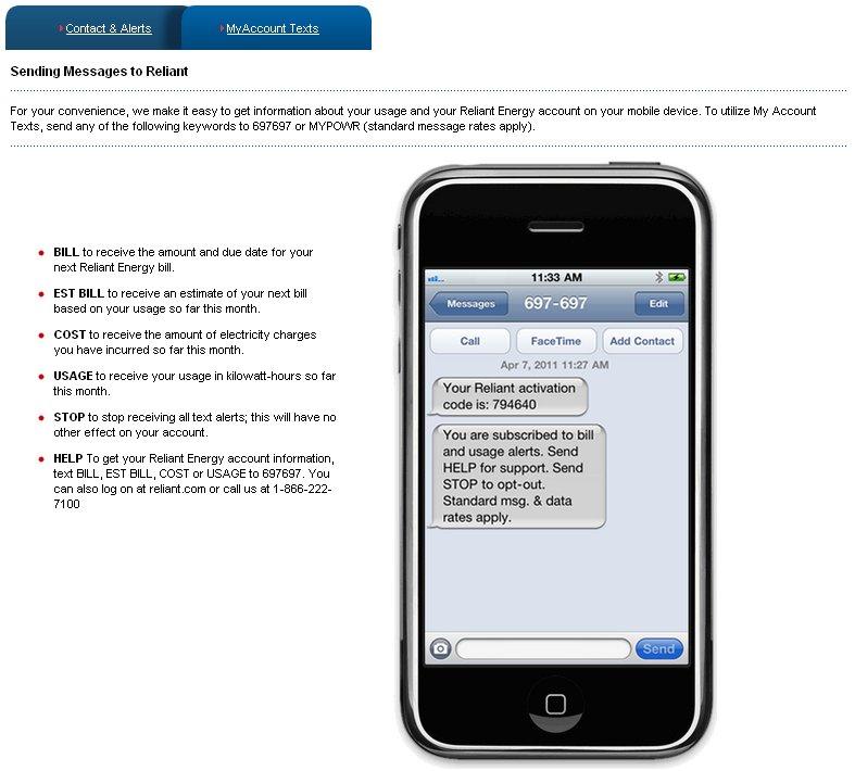 e-sense TM Smart Energy Solutions Customer Insights Text Alerts Both preset and