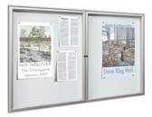 double sided. Ideal for outdoor locations to maximise the amount of information displayed.
