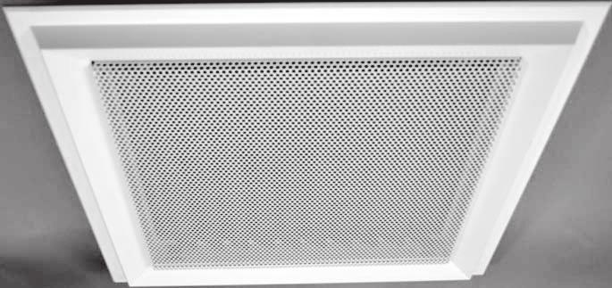Perforated Face Diffusers KRCP KRCPE he KRCP range of diffusers have been designed to suit 600mm square ceiling modules of Burgess type, layin and concealed arrangements.