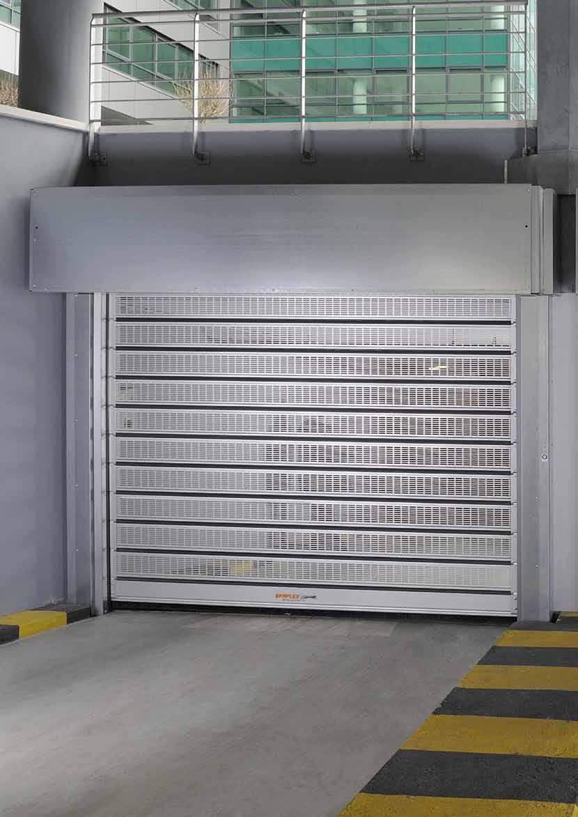 EFAFLEX doors for parking systems Spiral cover A spiral cover is available and legally necessary for door height below 2.5 m.