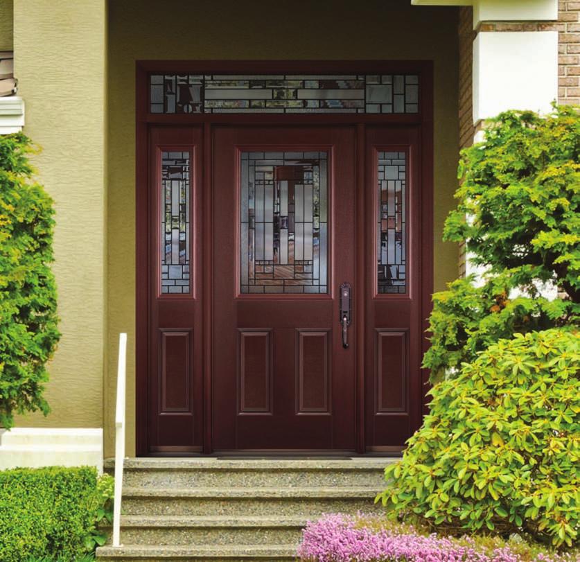 u Mahogany Textured with Naples Door BMT-106-366-2 / Sidelites BMTSL-129-366-1 / Transom T-366 Cheyenne Smooth with 22x36 / 8x36 Sidelite Door BLS-106-366-1P / Sidelite BLSSL-129-366-1 Fir Textured