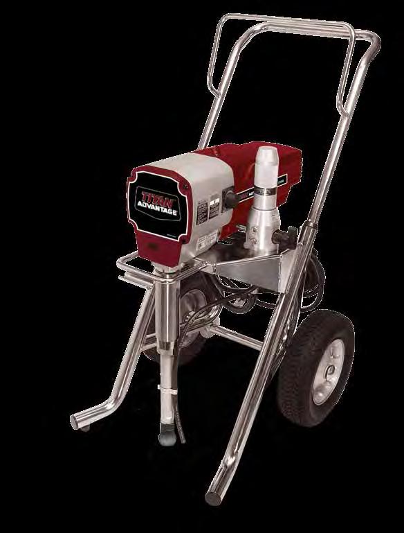 ADVANTAGE 1100 The ADVANTAGE 1100 delivers over a gallon of coating per minute with 2 gun capability - perfect for residential repaints, new construction, and even large commercial