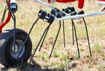 The tines also allow the tedder to work at a steep operating angle, without leaving hay between the rotors.