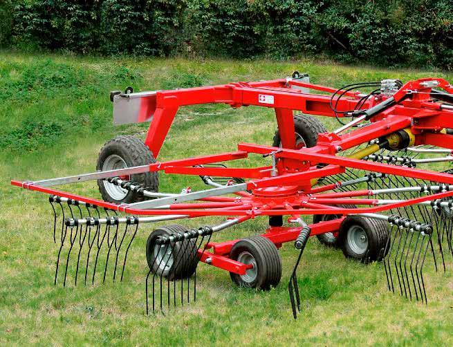DOUBLE ROTARY RAKE DOUBLE ROTARY RAKE PRODUCT OVERVIEW Transport height less than 4 m Working width of 7.