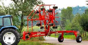 DOUBLE ROTARY RAKE HARVESTING FORAGE IS A VERY DELICATE PROCESS, IT MUST KEEP THE QUALITY OF THE PRODUCT INTACT IN ORDER TO ENSURE