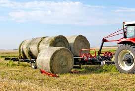 5 m) wide bales Tractor requirements 60 hp (45 kw) at 12,480 lb (5,660 kg) Maximum recommended speed when loaded is 20 mph (32 km/hr) 80 hp (60 kw) at 12,480 lb (5,660 kg) Maximum recommended speed