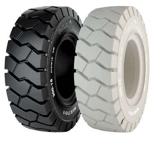 MS701 INDUSTRIAL PRO Premium 3-stage solid resilient tire.