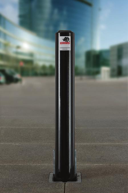 Telescopic Bollards: Commercial Applications RT 114/670 HD n A round telescopic bollard manufactured from high strength mild steel to BS 1440 and galvanised to BS EN ISO 1461 (1999).