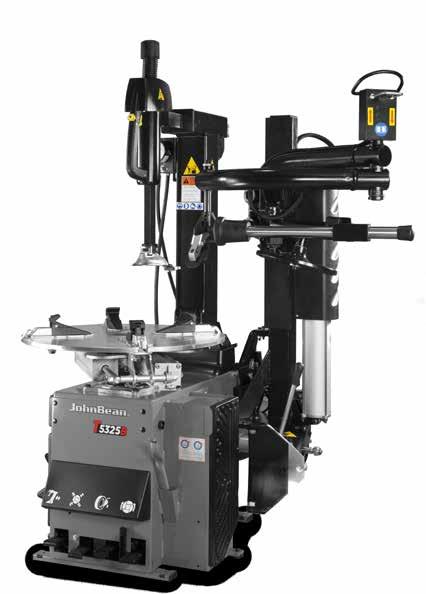 Pneumatic tilt-back post tyre changer with PROspeed technology T5325 2S Plus The tyre changer for use in general service shops and tyre shops with medium tyre service volume - with pneumatic