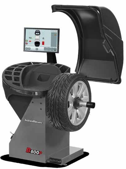 Car Wheel Balancer with Automatic Non-Contact Data Entry B800p The wheel balancer for garages, car dealerships, tyre shops and premium workshops with high tyre service volume.