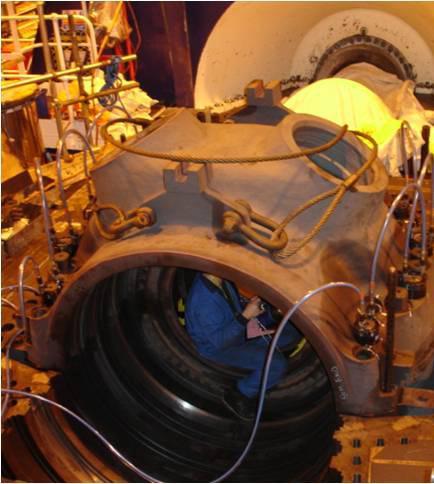 Introduction Following a major overhaul on a conventional steam turbine or a combined cycle steam turbine, the turbine casing is temporarily reassembled to check alignment and clearances