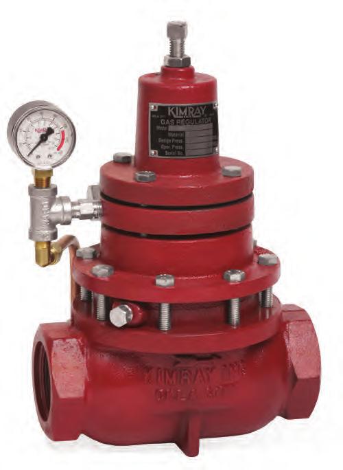 LIQUID BACK PRESSURE APPLICATION: Control back pressure in liquid packed systems where an auxiliary source of supply gas pressure is available.