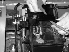 Tighten all battery tray bolts to standard torque. See chart on page 63. photo zsm167 3.