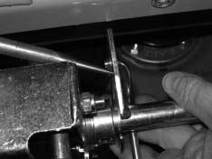 SECTION 1: OPERATOR CONTROLS Land Pride 9. Insert park linkage rod through frame and attach to the park lever shaft weldment.