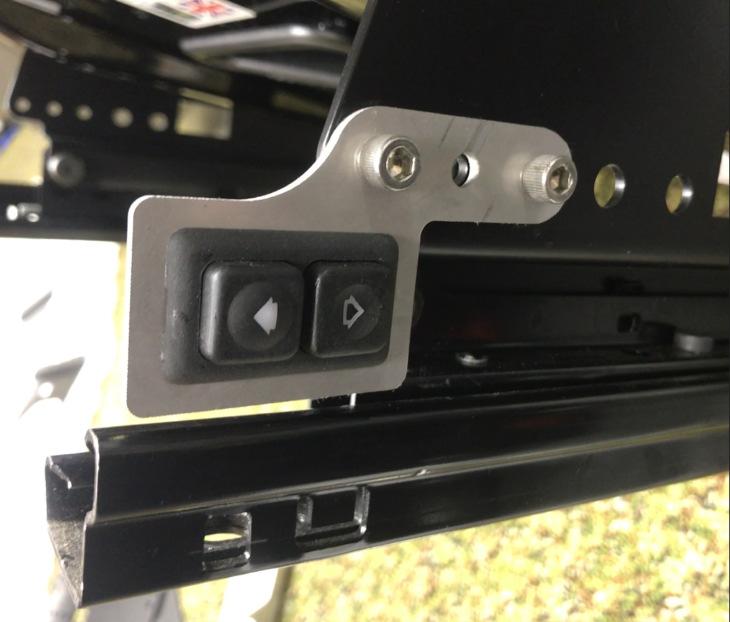 If you will be mounting the seat on one of the higher position on the side mount, the switch can be placed directly into the square hole in the side mount.