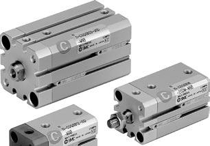 Some of the parts are different from the dimensions of the double acting, single rod type. Refer to est Pneumatics No. 3.