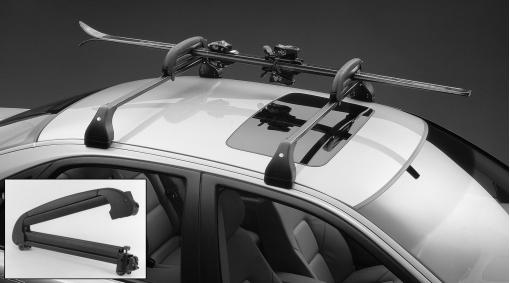 Ski Carrier, lockable (4 Pair) (kit) TRack adapter not required with square profile load bars.