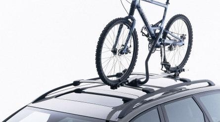 Upright Bike Carrier Frame mounted This aluminum frame-mounted rack easily mounts to load bars.