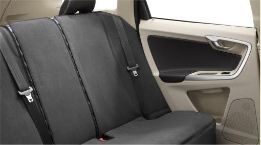 Rear Seat cover guard A customized rear seat guard in "Flextech" material, which with designed zips gives a sporty and stylish feel. A rear seat guard is practical if you want to transport, e.g., your golf bag in the backseat.