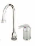 Lavatory and Workboard Faucets B-1141 and B-1146 Series, B-1142-04XS-F12 and B-2459 Workboard Faucets 4 (102 mm) and 8 (203 mm) workboard faucets Swivel gooseneck Quarter-turn cartridges with spring