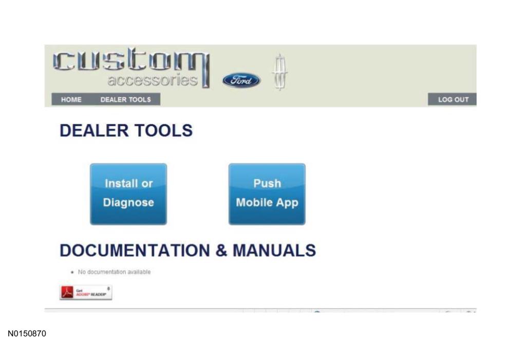 2016 Super Duty Vehicle Security/Remote Start/Remote Access 22 If you are not directed to the screen shown below (or user agreement screen for first time users), make sure your internet browser zone