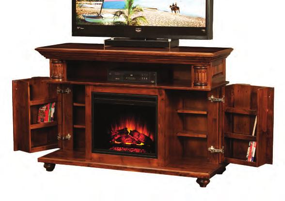 BRYANT BRYANT FIREPLACE Media Console 23 Insert: Wall Unit BYFP-23E 60 W x 22 D x