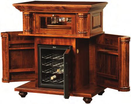 BRYANT WINE CABINET BRYANT BYWC 38 W x 23 D x 43 H Shown In: Brown Maple with Asbury Brown stain (CF-7992) ATTN Retailer: The wine