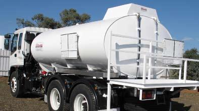 Fuel Tankers 10,000 litre tanker with hydraulically powered dispensing system.