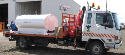 The system shown below has a diesel capacity of 5000 litres and is equipped with a