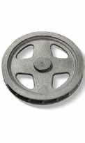 PWB Cast Iron Wheels Hand Wheels Manufactured from cast iron with an un-machined, solid boss, these hand chain wheels are easily identified by their pattern number and ANCHOR markings and are used in
