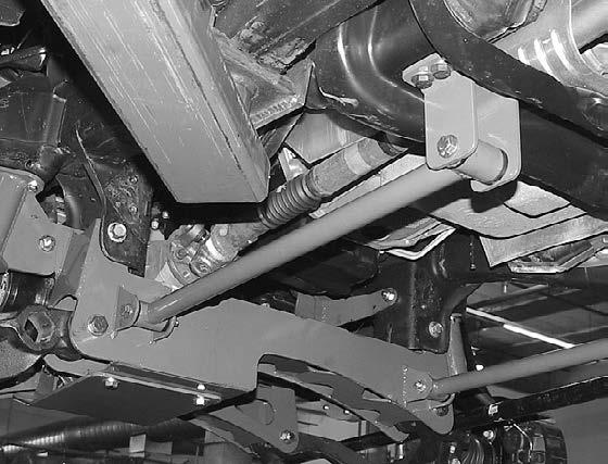 40. Locate the impact struts and install provided FT1044 bushings. Attach struts to the rear crossmember tabs and to the rear mounts FT 30009 using 7/16 x 3-1/2 bolts, nuts and washers.