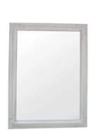 18 Specchi 36369 h 40 x 40 cm Specchio louise bianco anticato in ps LOUISE Antique white PS mirror