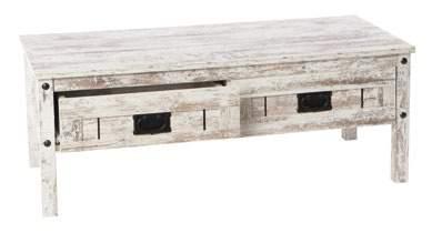 12 Mobiletti 5080692 100x46,5x37,5 h cm Tavolino LAS VEGAS LAS VEGAS Occasional table Colore legno anticato Wood Antiquated Color Materiale Truciolare 15 mm (E2) con rivestimento di carta
