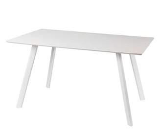 Non-extendable table White Piano MDF top colore Bianco - Gambe metallo bianche White Top in MDF - white metal legs 8010402826384 1/1 x2 collicat 5082639 140x80x75 h cm Tavolo