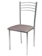 Seat PVC - metal legs VIOLA Chair Grey Seat PVC - metal legs 8010402798957 45,00