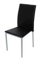 Hard PVC - Gambe Metallo Hard PVC seat and back- metal legs 5079903 43x53x91 cm Sedia AMY Grigio AMY