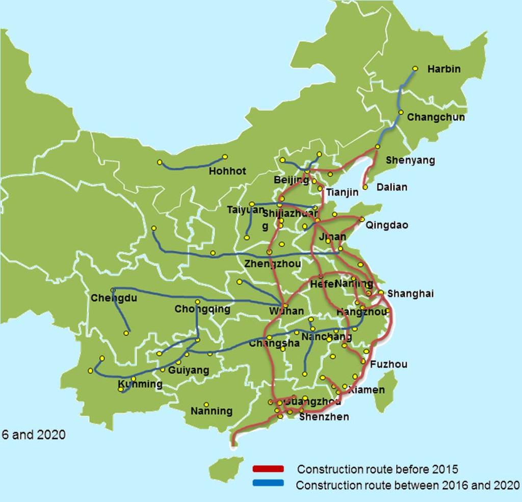 China infrastructure will support NEV convenience Charging infrastructure development in China Regional focus Main focus on East, North, and South China, including megacities Beijing, Shanghai,